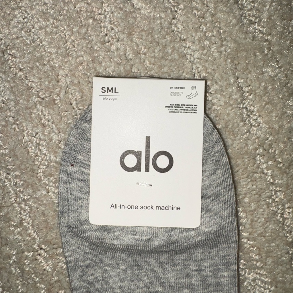 Alo Unisex Half Crew Sock 5 Pack - Picture 3 of 4